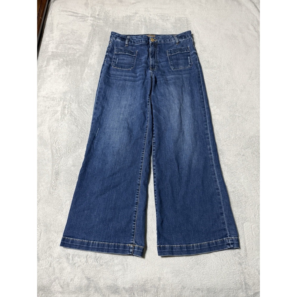 KUT From The Kloth Meg Fab Ab Womens 10 Wide Leg Jeans 31x28